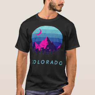 Colorado Souvenir Hiking Mountains Night Sky Campi T-Shirt