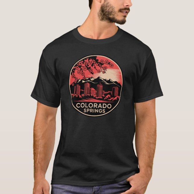Colorado Springs City Colorado USA T-Shirt (Front)