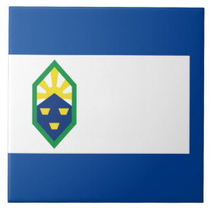 Colorado Springs city flag Ceramic Tile