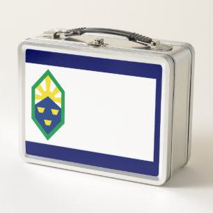Colorado Springs city flag Metal Lunch Box