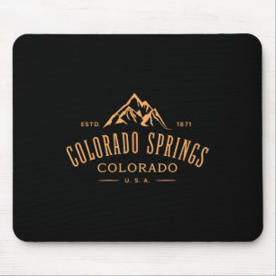 Colorado Springs Colorado Awesome Mountain Design Mouse Pad