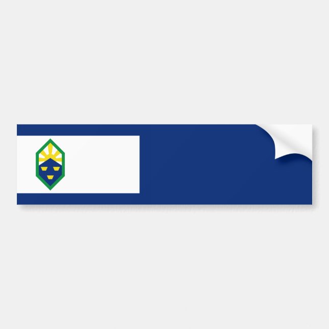 Colorado Springs (Colorado City) Flag Bumper Sticker (Front)