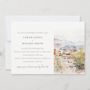 Colorado Springs, Colorado Rehearsal Dinner Invitation