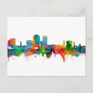 Colorado Springs Colorado Skyline Postcard