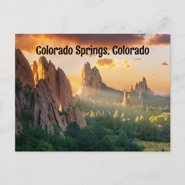 Colorado Springs, Colorado USA Postcard (Front)