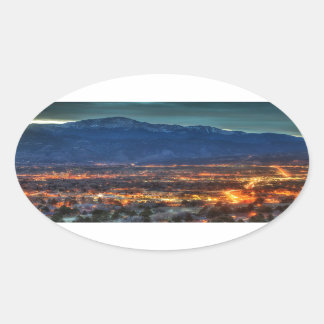 Colorado Springs Lights Oval Sticker