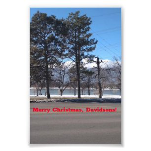 Colorado Springs Park Christmas Card Photo Print