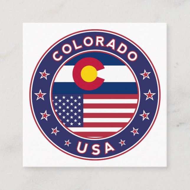 Colorado Square Business Card (Front)