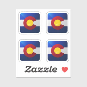 Colorado square glossy flag