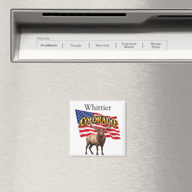 Colorado Square Magnet (In Situ (Dishwasher))