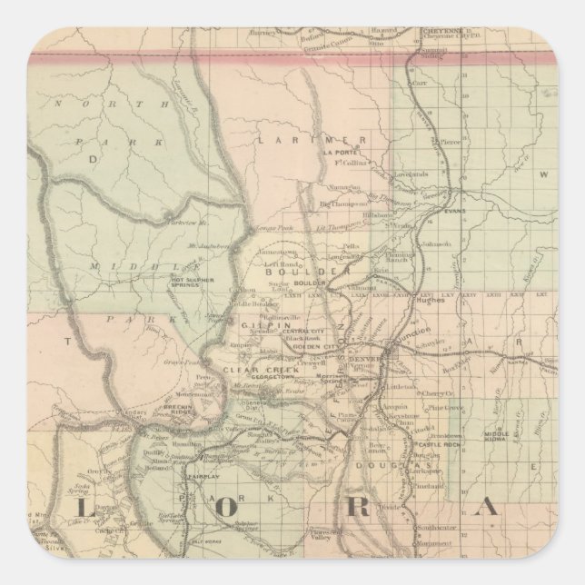 Colorado Square Sticker (Front)
