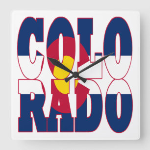 Colorado Square Wall Clock