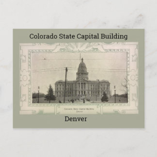 Colorado State Capital Building Postcard