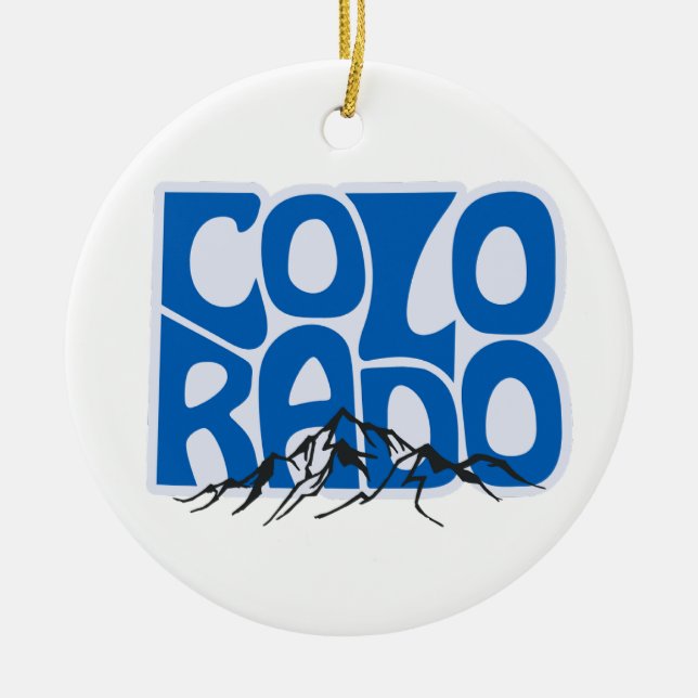Colorado State Christmas Tree Ornament (Front)