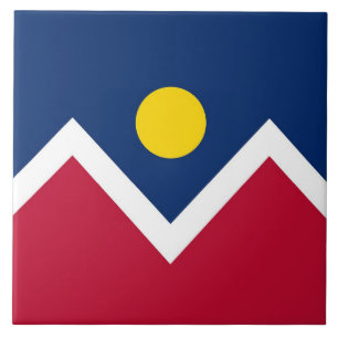 Colorado State, Denver City Flag Tile