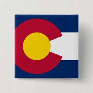 Colorado State Flag 15 Cm Square Badge