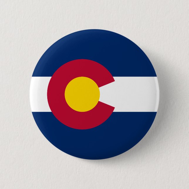 Colorado State Flag 6 Cm Round Badge (Front)