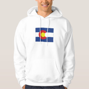 Colorado State Flag and Map Hoodie