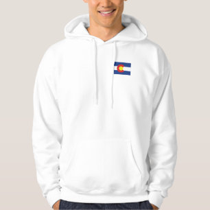 Colorado State Flag and Map Hoodie