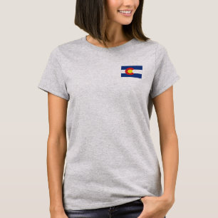 Colorado State Flag and Map Women’s T-Shirt