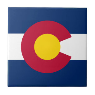 Colorado State Flag Ceramic Tile