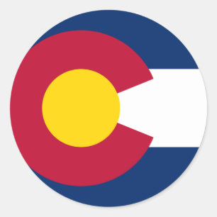 Colorado State Flag Classic Round Sticker