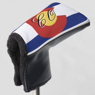 Colorado state flag custom golf head putter cover
