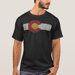 Colorado State Flag Denver Rocky Mountain Colorada T-Shirt