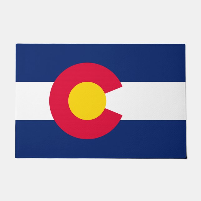 Colorado State Flag Design Doormat (Front)