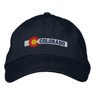 Colorado State Flag Design Embroidered Hat