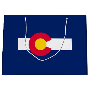 Colorado State Flag Design Large Gift Bag