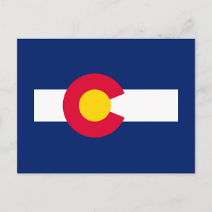 Colorado State Flag Design Postcard