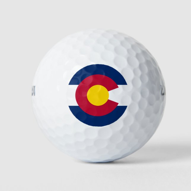Colorado State Flag Golf Balls (Front)