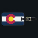 Colorado State Flag Luggage Tag<br><div class="desc">Everyone knows Coloradans love their state,  show your pride with this state flag luggage tag and your bag will always find its way home.</div>