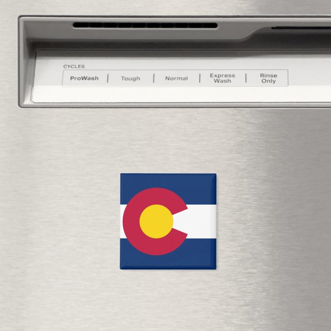 Colorado State Flag Magnet (In Situ (Dishwasher))