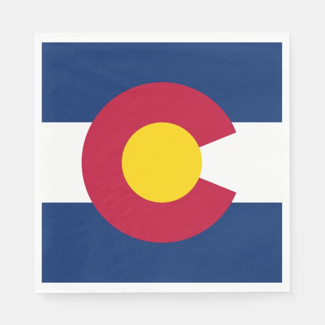 Colorado State Flag Napkin (Front)