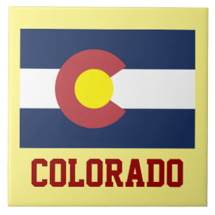 COLORADO: State Flag of Colorado Ceramic Tile