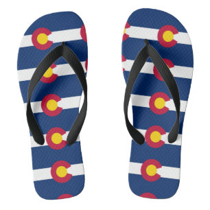 Colorado State Flag Pattern Thongs
