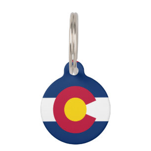 Colorado State Flag Pet Tag