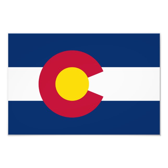 Colorado State Flag Photo Print (Front)