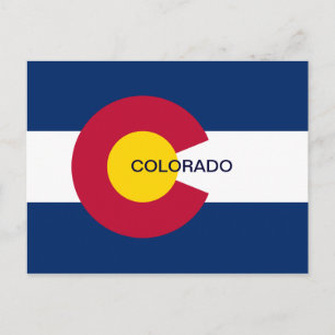 Colorado State Flag Postcard