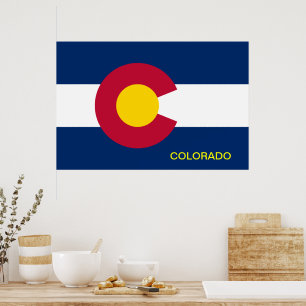 Colorado State Flag Poster