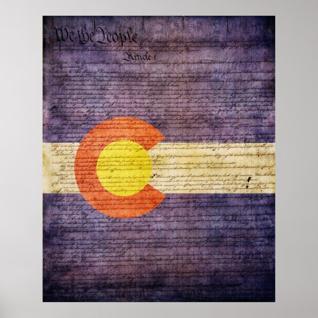 Colorado State Flag Poster (Front)
