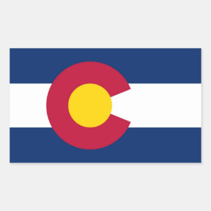 Colorado State flag Rectangular Sticker