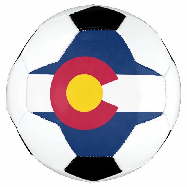 Colorado State Flag Soccer Ball (Front)