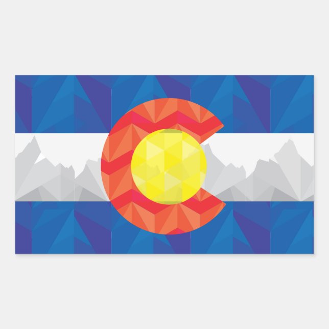 Colorado State Flag Sticker (Front)