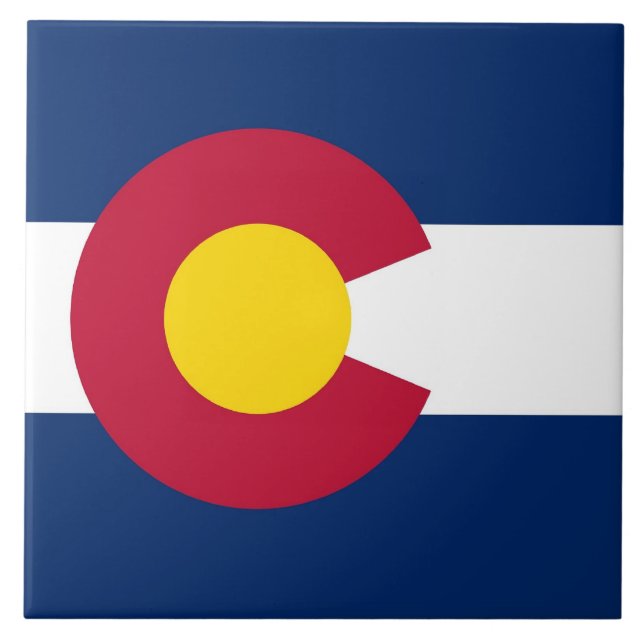 Colorado State Flag Tile (Front)