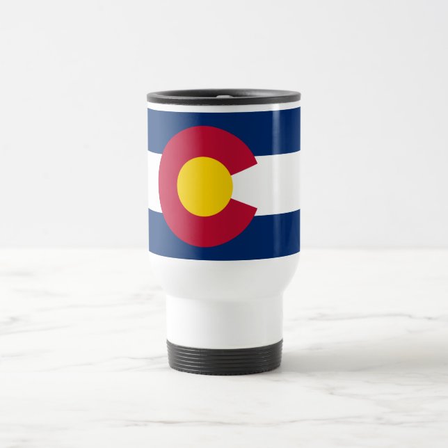 Colorado State Flag Travel Mug (Center)