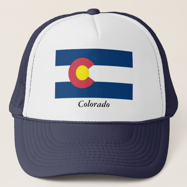 Colorado State Flag Trucker Hat (Front)