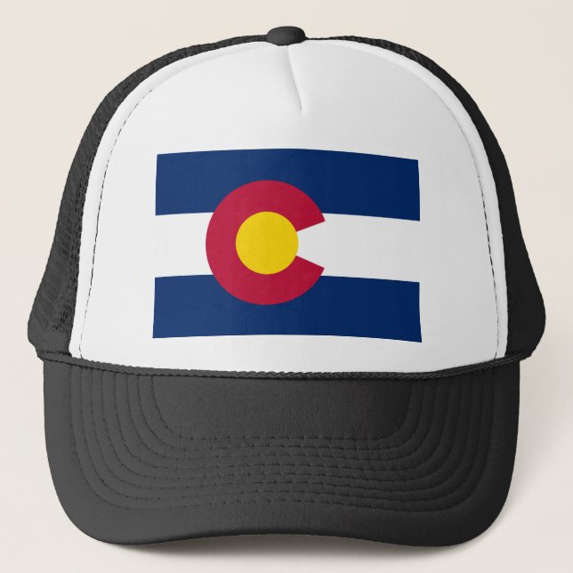 Colorado State Flag Trucker Hat (Front)